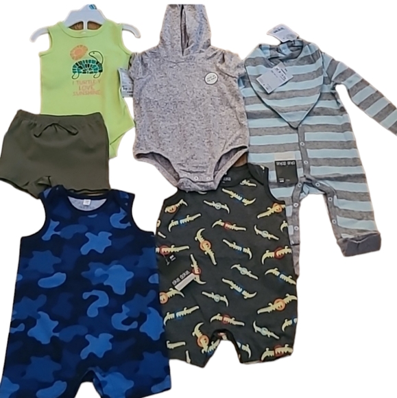 5 ITEMS OKIE DOKIE BABY BOY BUNDLE ALL SIZE 6 MONTHS - Picture 1 of 16